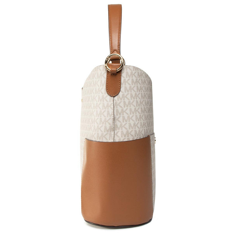 MICHAEL KORS Bedford Medium Logo Shoulder Bag Vanille