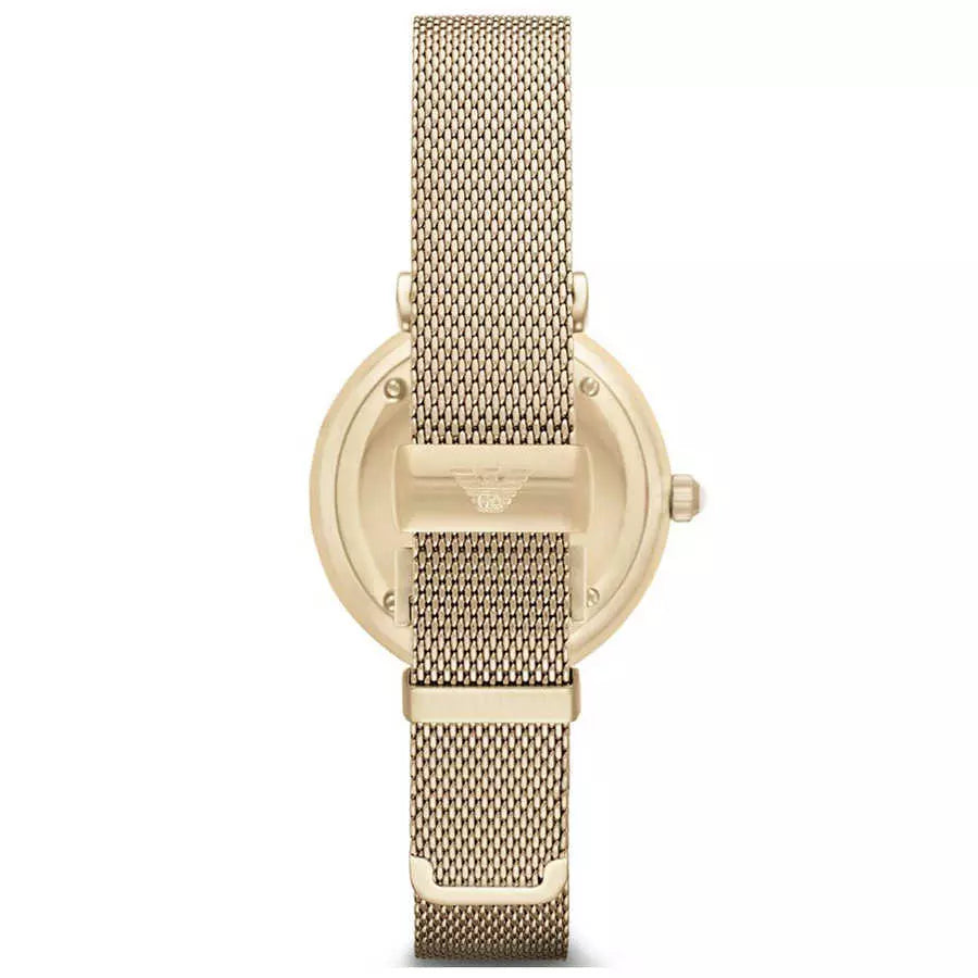 Gianni T-Bar Mesh Gold Watchesmoda