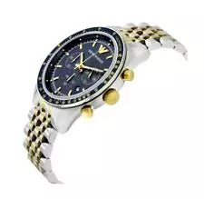 Tazio Bicolore Argenté Doré Bleu Watchesmoda