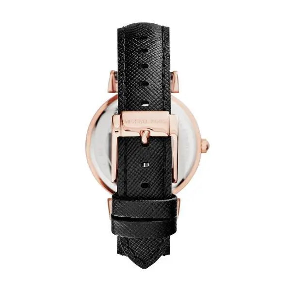 Catlin Rose Gold Cuir Noir Watchesmoda