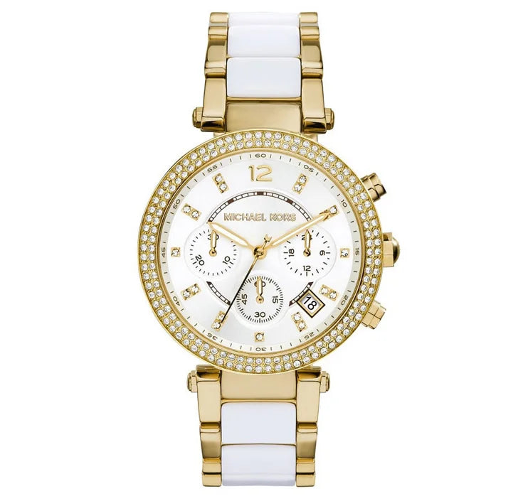 Parker Bicolore Or /Acétate Blanc Watchesmoda