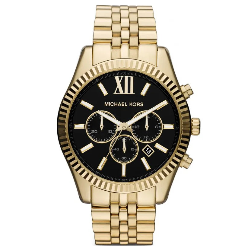 Lexington Doré Cadran Noir Watchesmoda
