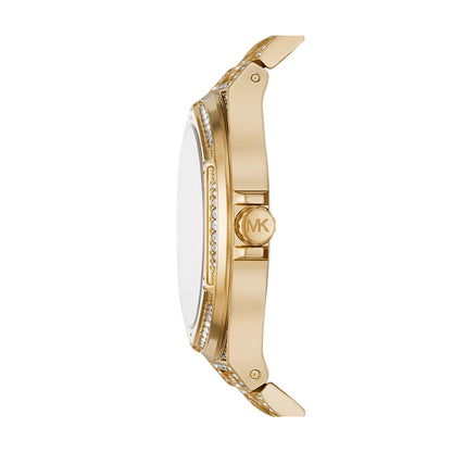 Oversized Lennox Pavé Gold-Tone Watch | Michael Kors