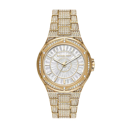 Oversized Lennox Pavé Gold-Tone Watch | Michael Kors